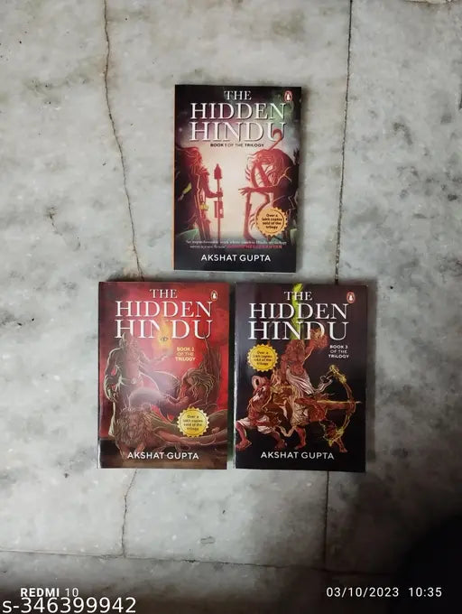 Best Combo Of 3 Book :- The Hidden Hindu Book - 1  2  3 (English  Paperback  Akshat Gupta)