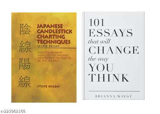 JAPANESE CANDLESTICK CHARTING TECHNIQUES BY STEVE NISON + 101 ESSAYS THAT WILL CHANGE THE WAY YOU THINK BY BRIANNA WIEST