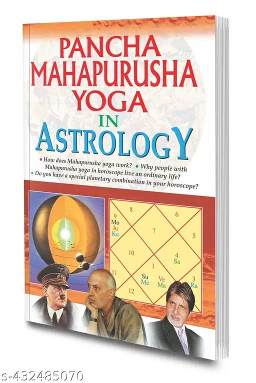 Pancha Mahapurusha Yoga in Astrology Book : Astrology Yogas Book  Yoga Lifestyle Book  Famous people with Pancha Mahapurusha Yoga Book - Indian Astrology Book.