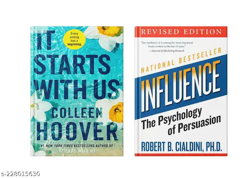 IT STARTS WITH US BY COLLEEN HOOVER +INFLUENCE THE PSYCHOLOGY OF PERSUASION BY ROBERT B. CIALDINI