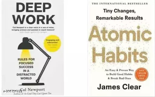 Atomic Habbits And Deep Work English Paperback (Paperback  Cal Newport  James Clear)  (Paperback  Cal Newport  james clear