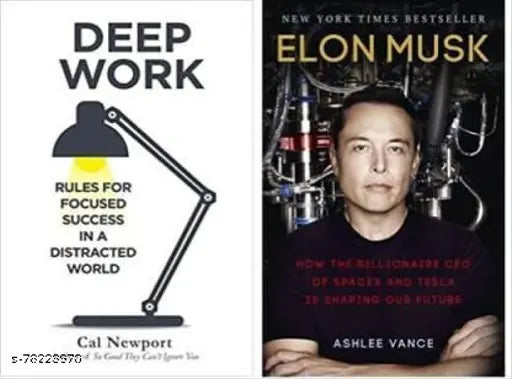 Elon Musk + Deep Work  (Paperback  Ashlee Vance  Cal Newport)