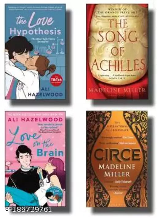 The Love Hypothesis + The Song Of Achilles + Love On The Brain + Circe (4 BOOKS COMBO)