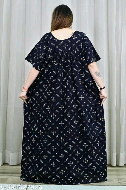 Woman's Plus Size Cotton Nighty Gowns 5XL to 10XL | Night Dress | Big Size | Night Suit | Jumbo Size