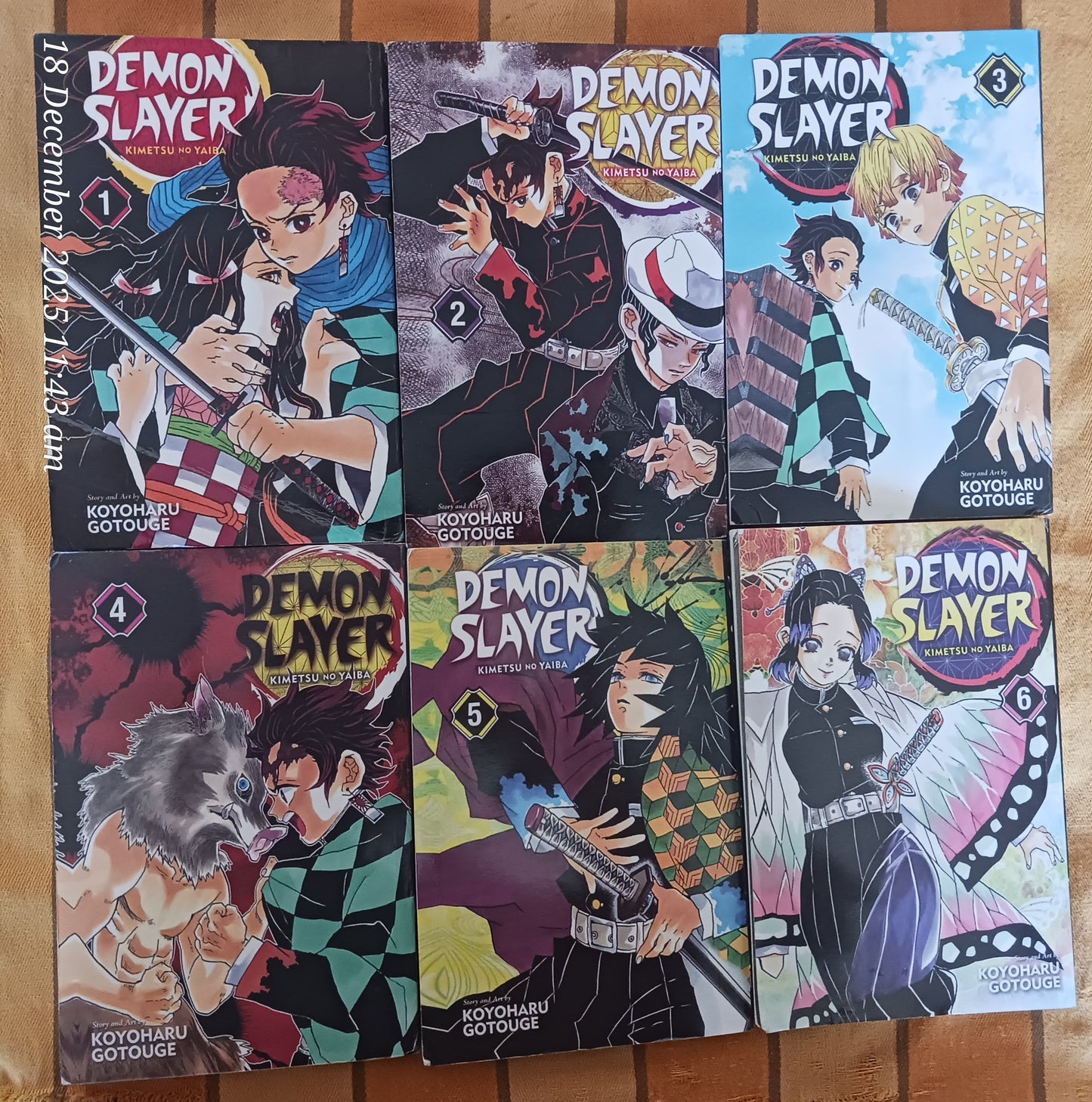 (Like new) Combo of 10 Manga Book Demon Slayer (1-6) and Attack on Titan (1-4)