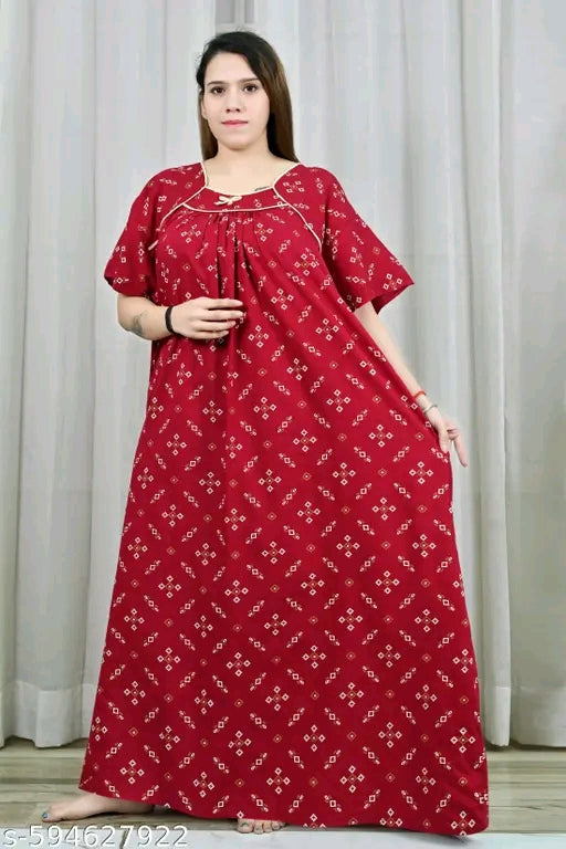 Woman's Plus Size Cotton Nighty Gowns 5XL to 10XL | Night Dress | Big Size | Night Suit | Jumbo Size