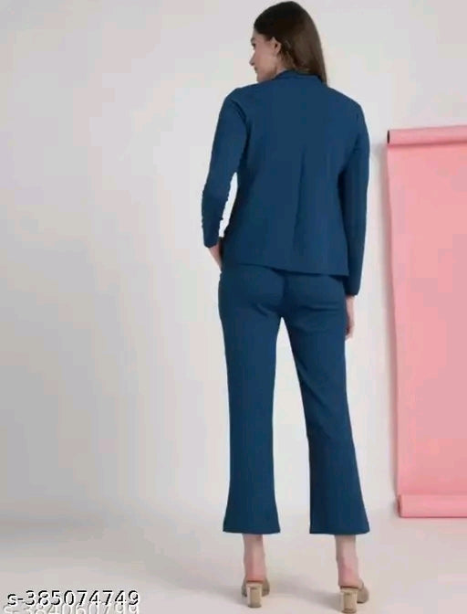 #001 Woman formal attire top bottom set