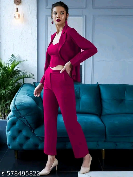 Woman's blazer style cord set