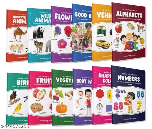 Combo of 12 Kids Learning Books
