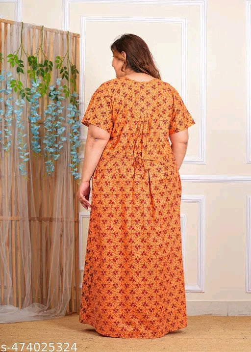 Plus Size Cotton Nighty | Night Dress | Night Suits | 5XL | 6XL | 7XL
