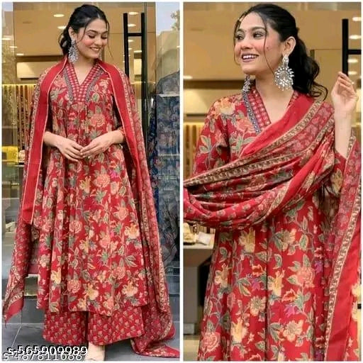 #000 Plus size Kurta set with Dupatta