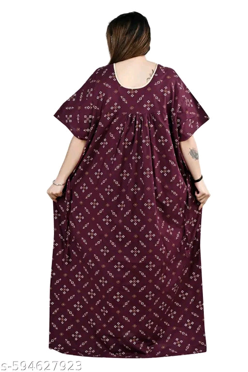 Woman's Plus Size Cotton Nighty Gowns 5XL to 10XL | Night Dress | Big Size | Night Suit | Jumbo Size
