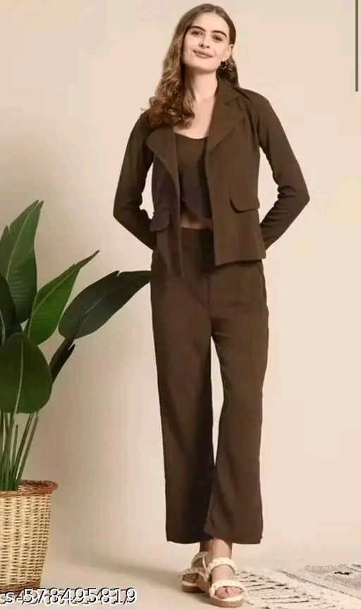 Woman's blazer style cord set