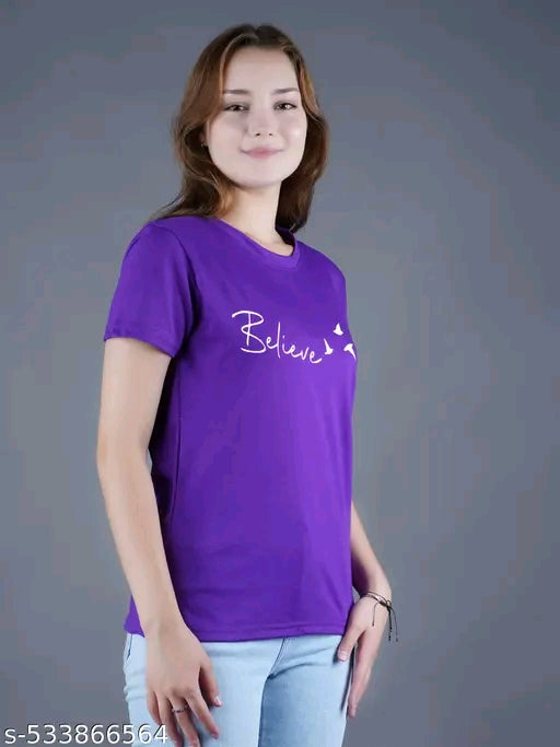 Combo of 3 Cotton Woman's short sleeves tshirts