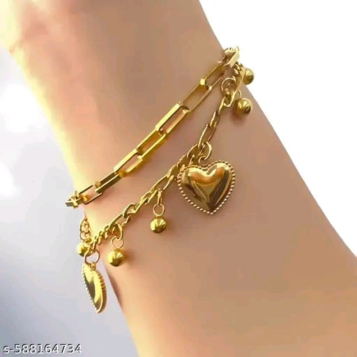 #0005 18K Gold Plated Princess Chunky Bracelet | Anti-Tarnish
