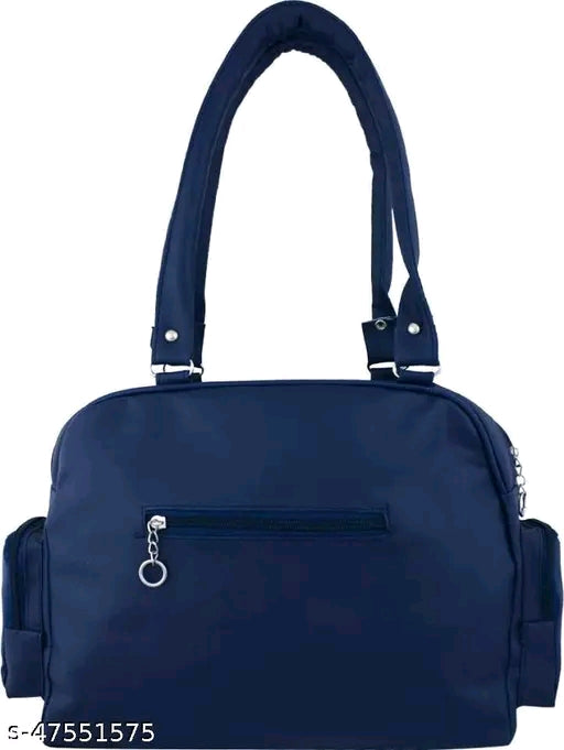 Woman's synthetic leather (PU) handbag with 2 Compartments