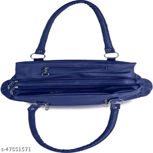 Woman's synthetic leather (PU) handbag with 2 Compartments