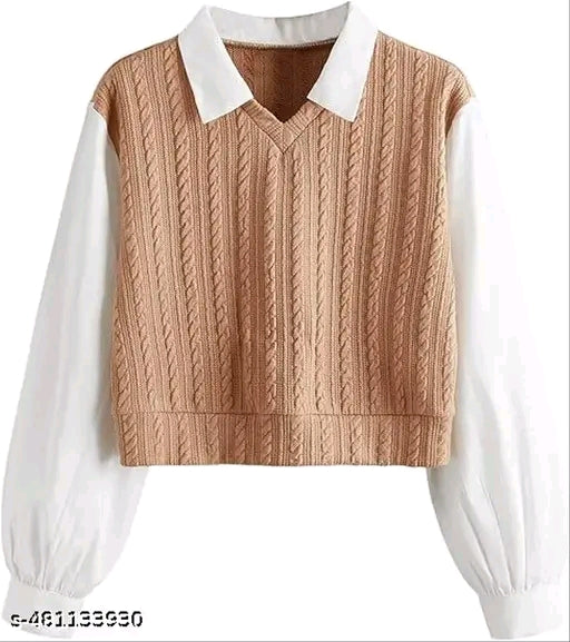 Woman stylist full sleeves tunic top