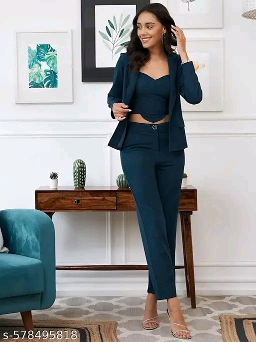 Woman's blazer style cord set