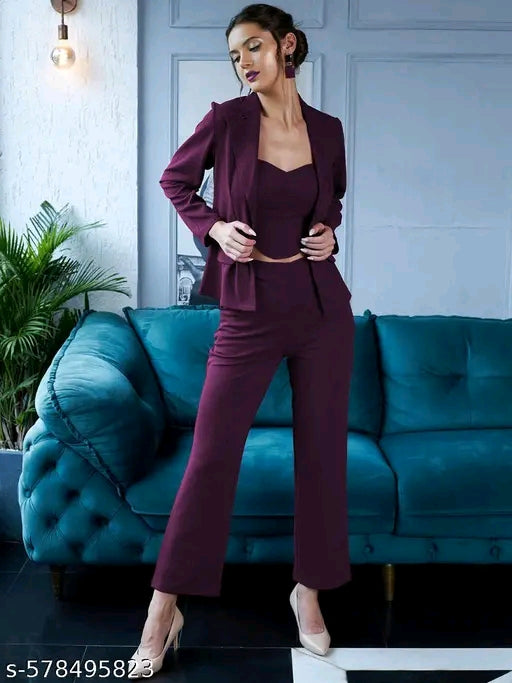 #010 Woman's blazer style cord set