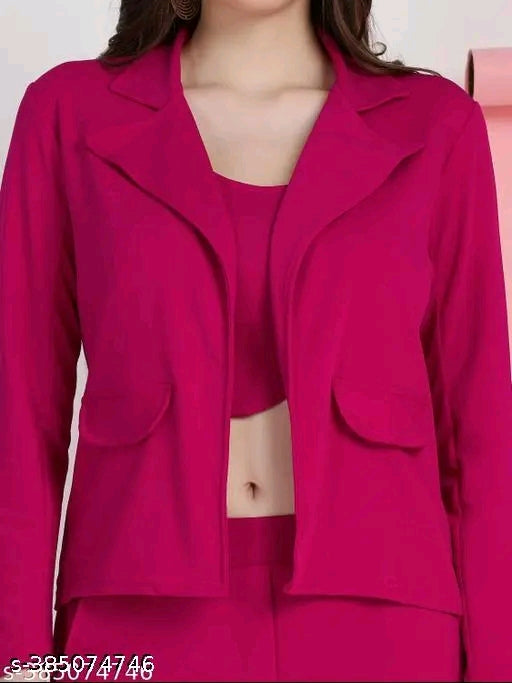 Woman formal attire top bottom set