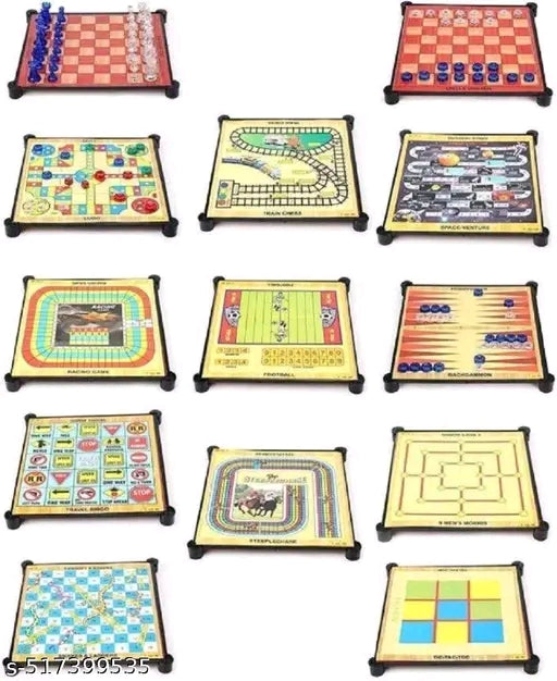 13 in 1 Children/Adult Board Games