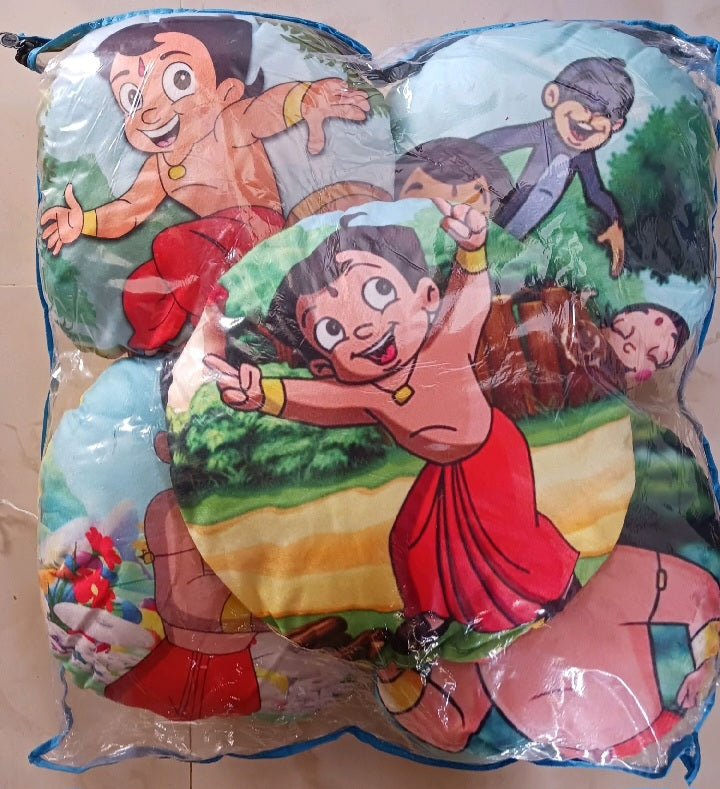 5 कुशन तकियों का कॉम्बो सेट - छोटा भीम थीम