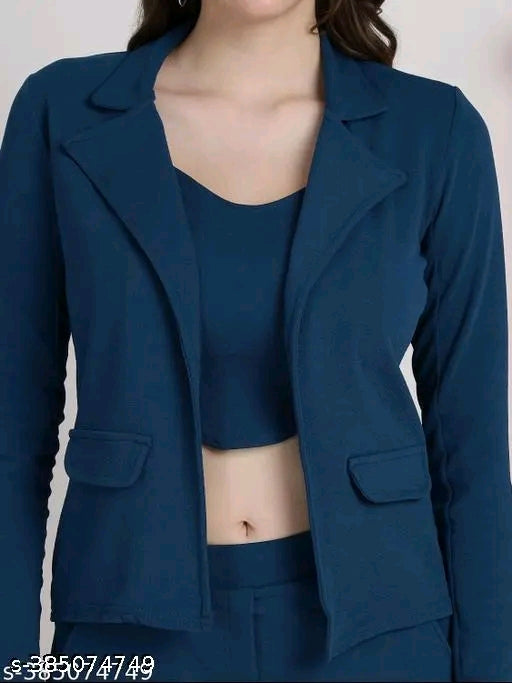 #001 Woman formal attire top bottom set