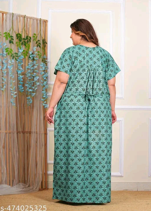 Plus Size Cotton Nighty | Night Dress | Night Suits | 5XL | 6XL | 7XL