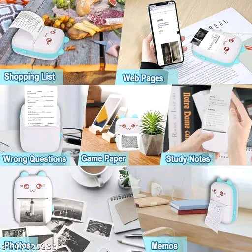 Mini Portable Thermal Ink Free Bluetooth wireless Printer