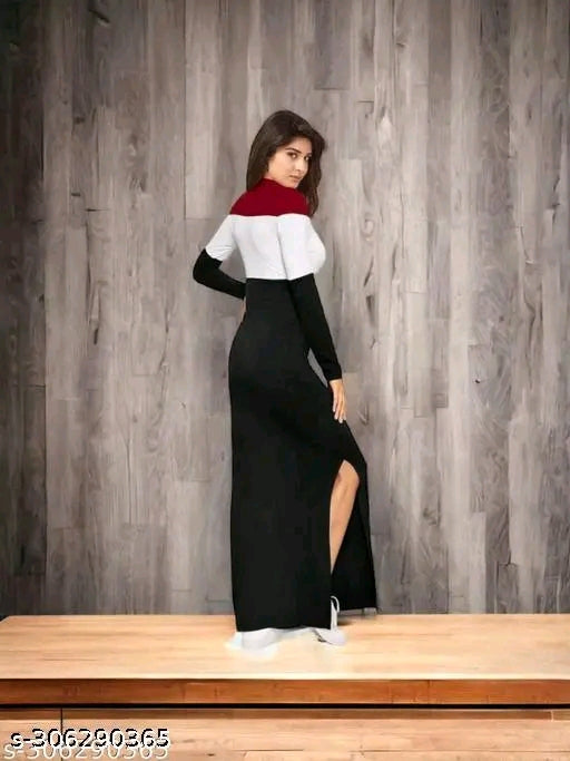 Woman's Long Lycra Maxi dress
