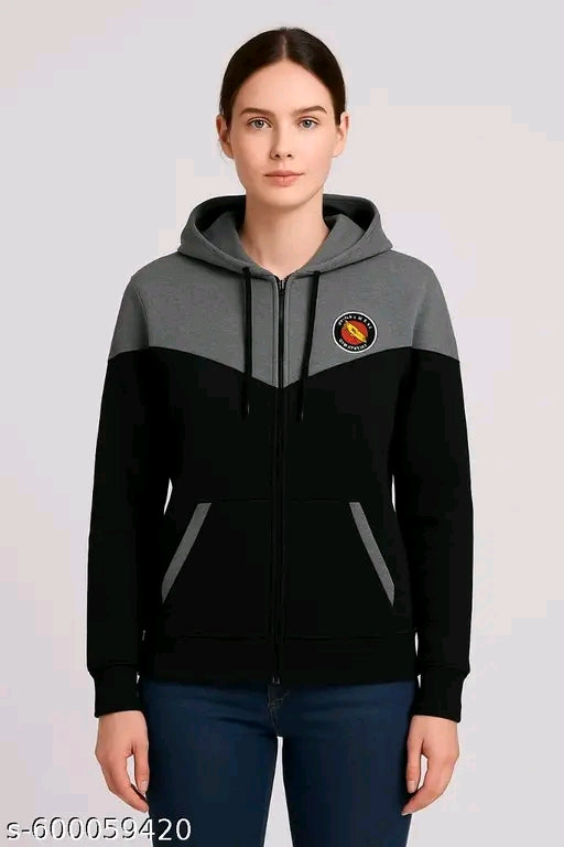 #002 Woman's winters hoodie waistcoat sweat shirt jacket