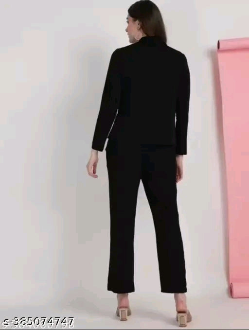 Woman formal attire top bottom set