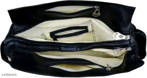 Woman's synthetic leather (PU) handbag with 2 Compartments
