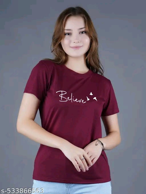 #0001 Combo of 3 Cotton Woman's short sleeves tshirts