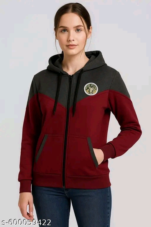 Woman's winters hoodie waistcoat sweat shirt jacket