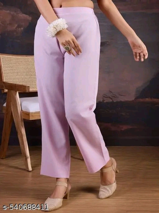 Woman's fully stitched Chanderi Silk Suit - Kurta with Bottom and  Dupatta set
