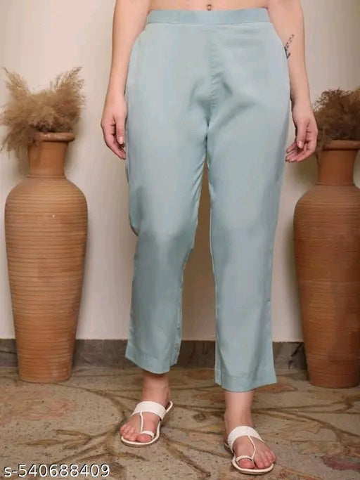 Woman's fully stitched Chanderi Silk Suit - Kurta with Bottom and  Dupatta set