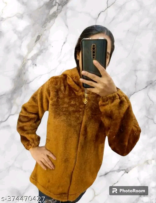 Womans Stylist Woollen Hoodies