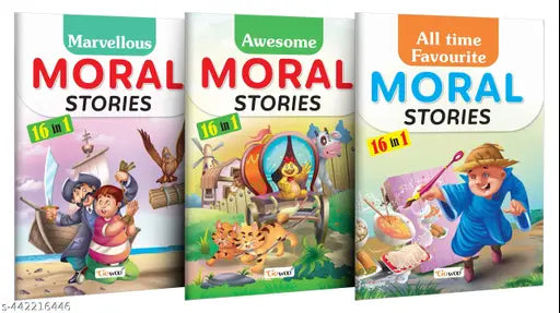 Marvellous  Awesome and All Time Favourite Moral Stories : Kids Story Book  Picture book collection for kids  Children's Learning Stories - Combo of 3 Story books