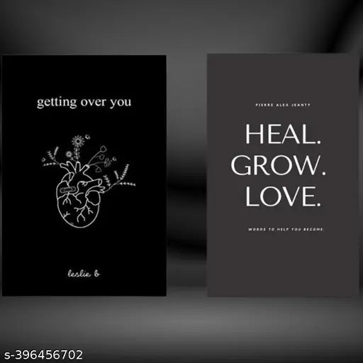 Getting Over You + Heal. Grow. Love. Book by Pierre Alex Jeanty
