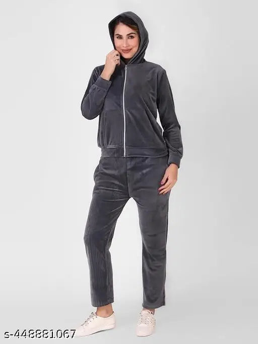 TM Velvet Dark Grey Tracksuit