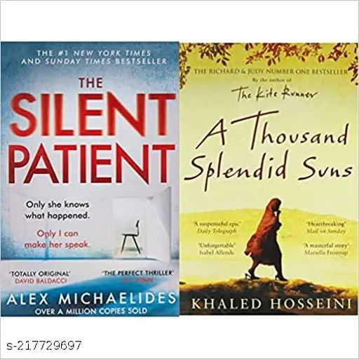 A THOUSAND SPLENDID SUNS BY KHALED HOSSEINT+ SILENT PATIENT BY  ALEX MICHAELIDES