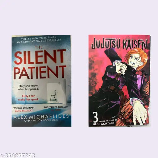 BOOK HUB THE SILENT PATIENT AND JUJUTSU KAISEN COMBO PACK OF 2