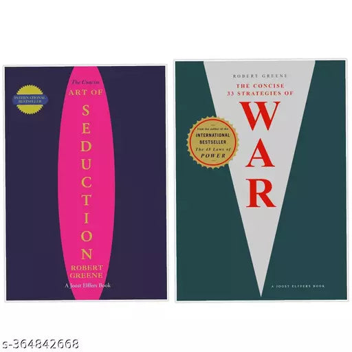 Set Of 2 BOOKS - The Art Of Seduction + THE CONCISE 33 STRATEGIES OF WAR  - Paperback