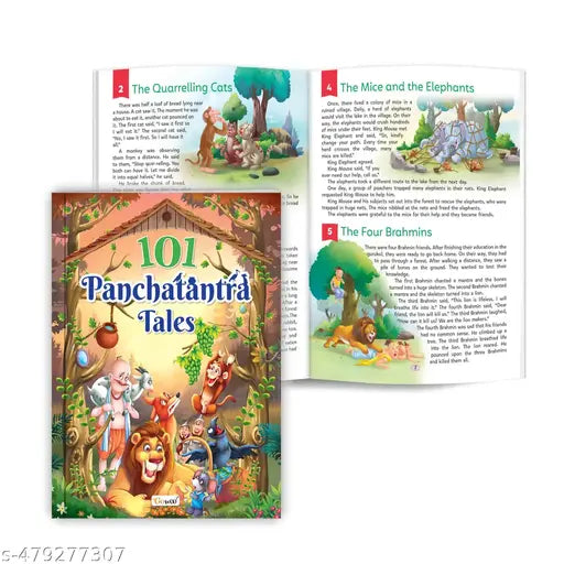 Panchatantra classic stories :- 101 Panchatantra Tales book - Classic kid's fables  Educational Stories for Little Minds ages 3-12 (Paperback) - English Short Stories