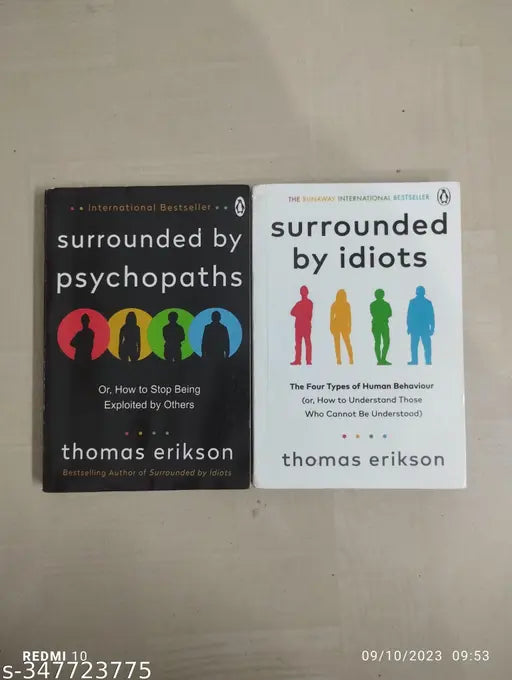 Best Combo Of 2 Book :- Surrounded By Psychopaths + Surrounded By Idiots ( English  Paperback  Thomas Erikson)