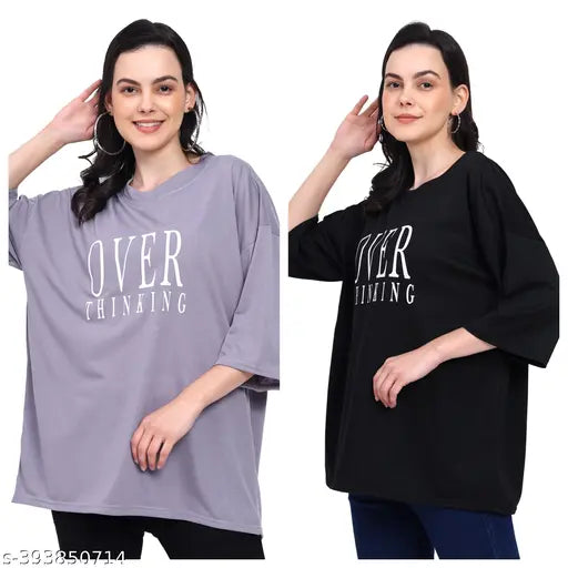 Woman Oversized Loose Cotton T-shirt