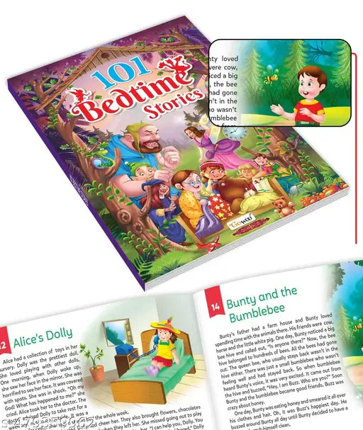 Bedtime Stories for Young Minds :- 101 Bedtime Stories book for kids (Ages 3-12) (Paperback) : A Storybook Collection for Kids  Nighttime children's stories