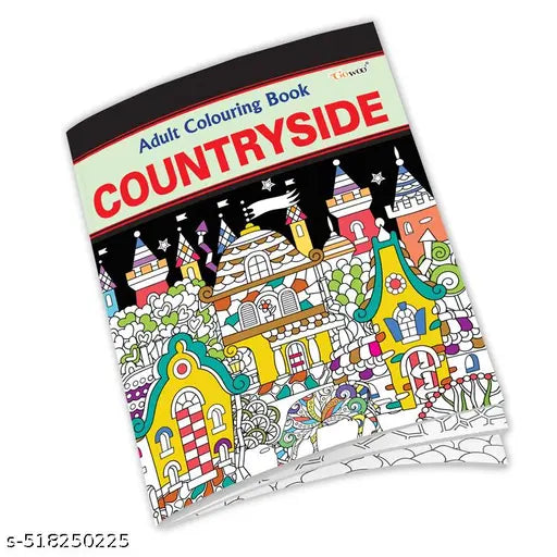 Countryside - Adult Colouring Book : Relaxing Art Coloring Book  Mindful countryside coloring pages  Countryside landscapes for creative coloring